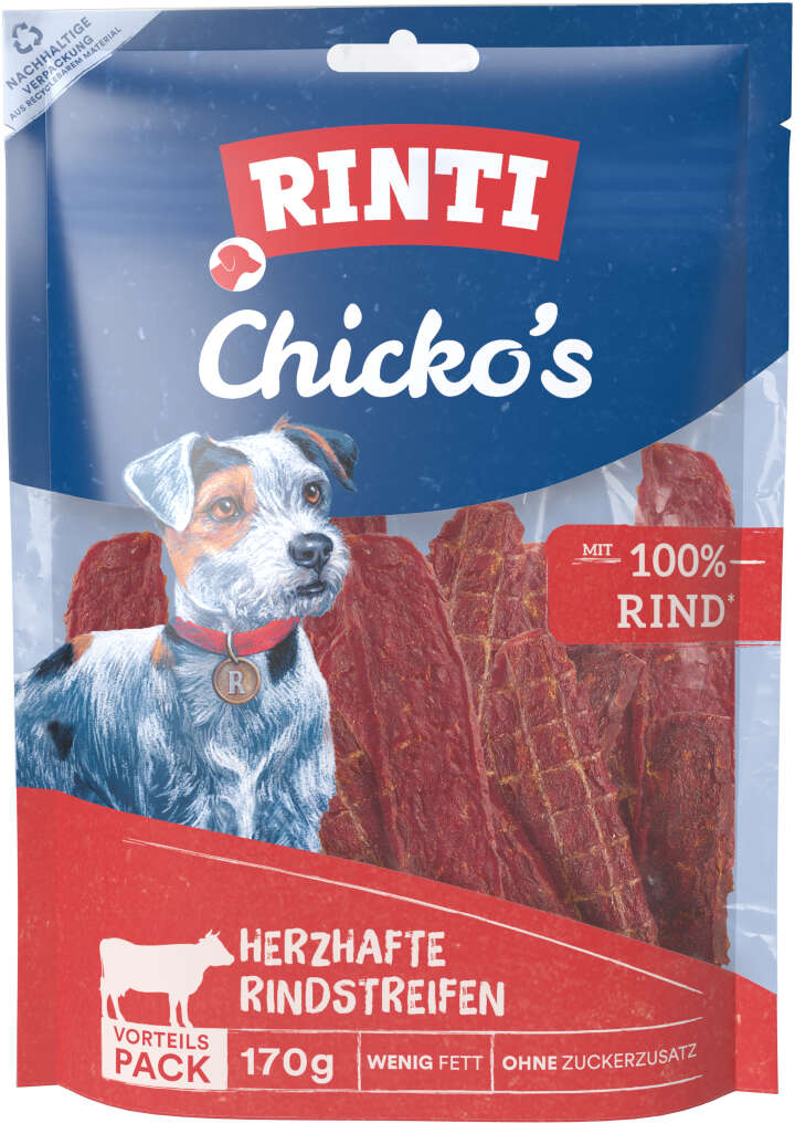 RINTI Hundeleckerlis Chickos Rind